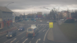 Křižovatka ulic Komenského a Velké Novosady