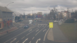 Křižovatka ulic Komenského a Velké Novosady