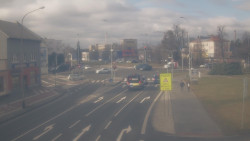 Křižovatka ulic Komenského a Velké Novosady