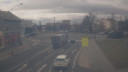 Křižovatka ulic Komenského a Velké Novosady