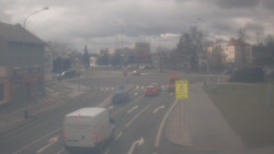 Křižovatka ulic Komenského a Velké Novosady