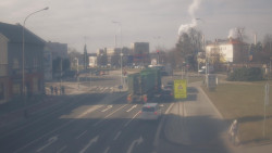 Křižovatka ulic Komenského a Velké Novosady