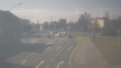 Křižovatka ulic Komenského a Velké Novosady