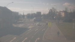 Křižovatka ulic Komenského a Velké Novosady