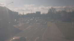 Křižovatka ulic Komenského a Velké Novosady