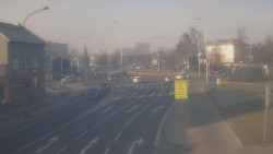 Křižovatka ulic Komenského a Velké Novosady