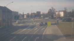 Křižovatka ulic Komenského a Velké Novosady