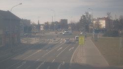 Křižovatka ulic Komenského a Velké Novosady