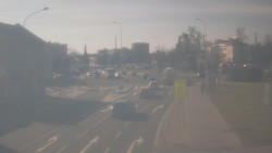 Křižovatka ulic Komenského a Velké Novosady