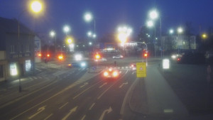 Město Přerov - Křižovatka ulic Komenského a Velké Novosady - 27.2.2026 v 06:02 Město Přerov - Křižovatka ulic Komenského a Velké Novosady - 27.2.2026 v 06:02