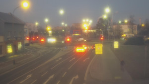 Město Přerov - Křižovatka ulic Komenského a Velké Novosady - 27.2.2026 v 06:15 Město Přerov - Křižovatka ulic Komenského a Velké Novosady - 27.2.2026 v 06:15