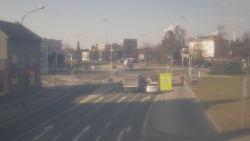 Křižovatka ulic Komenského a Velké Novosady