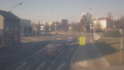 Křižovatka ulic Komenského a Velké Novosady