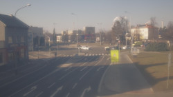 Křižovatka ulic Komenského a Velké Novosady