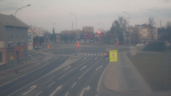 Křižovatka ulic Komenského a Velké Novosady