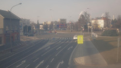 Křižovatka ulic Komenského a Velké Novosady