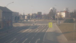 Křižovatka ulic Komenského a Velké Novosady