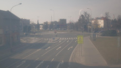 Křižovatka ulic Komenského a Velké Novosady