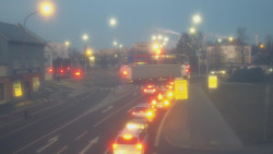 Křižovatka ulic Komenského a Velké Novosady