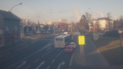 Křižovatka ulic Komenského a Velké Novosady