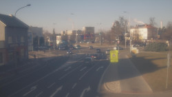 Křižovatka ulic Komenského a Velké Novosady