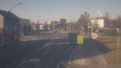 Křižovatka ulic Komenského a Velké Novosady