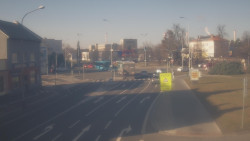 Křižovatka ulic Komenského a Velké Novosady