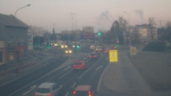 Křižovatka ulic Komenského a Velké Novosady