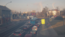 Křižovatka ulic Komenského a Velké Novosady