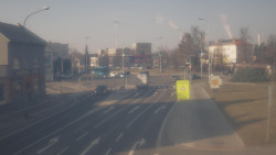 Křižovatka ulic Komenského a Velké Novosady