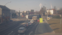 Křižovatka ulic Komenského a Velké Novosady