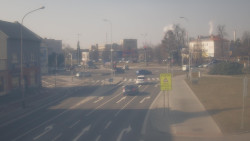 Křižovatka ulic Komenského a Velké Novosady