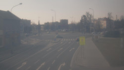 Křižovatka ulic Komenského a Velké Novosady