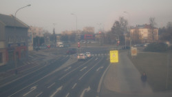 Křižovatka ulic Komenského a Velké Novosady