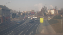 Křižovatka ulic Komenského a Velké Novosady