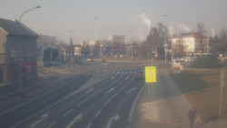 Křižovatka ulic Komenského a Velké Novosady