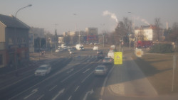 Křižovatka ulic Komenského a Velké Novosady