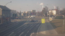 Křižovatka ulic Komenského a Velké Novosady