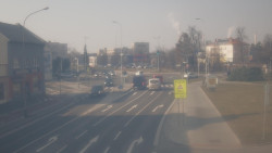 Křižovatka ulic Komenského a Velké Novosady