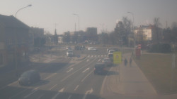 Křižovatka ulic Komenského a Velké Novosady