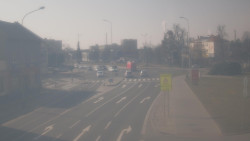 Křižovatka ulic Komenského a Velké Novosady