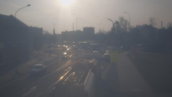 Křižovatka ulic Komenského a Velké Novosady