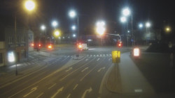 Křižovatka ulic Komenského a Velké Novosady