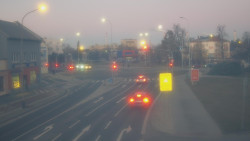 Křižovatka ulic Komenského a Velké Novosady