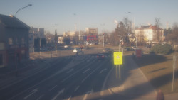 Křižovatka ulic Komenského a Velké Novosady