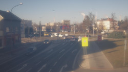 Křižovatka ulic Komenského a Velké Novosady