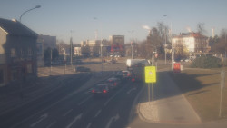 Křižovatka ulic Komenského a Velké Novosady