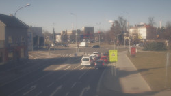 Křižovatka ulic Komenského a Velké Novosady