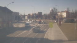 Křižovatka ulic Komenského a Velké Novosady