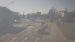 Křižovatka ulic Komenského a Velké Novosady